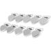 Qcwwy 10pcs Heart Shape Metal Pacifier Holders - Safe DIY Beads & Charm Accessories for Baby - Buy Online on GoSupps.com