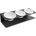 3PCS Ceramic Cat Food Bowls on 15 Tilted Metal Stand | Raised Cat Feeding Station for Cats and Puppies - Buy Online on GoSupps.com