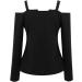 Peigen Womens Elegant V Neck Zipper Tunic Top - Black, XX-Large - Buy Online on GoSupps.com