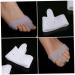 Lurrose 2 Sets Front Foot Friction Bunion Relieving Guards Protectors - Soft Gel Toe Correctors for Comfortable Feet - 3 Pairs Separator Set for Forefoot Insoles - 7.5x5.8cm, White - Buy Online on GoSupps.com
