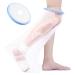 Apasiri Cast Cover Half Leg for Shower Reusable Waterproof Cast Protector for Adult Leg Knee Ankle Foot 100% Watertight Seal Cast Bag Keep Your Cast Dry In The Shower Wide Half Leg