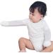 Edenswear Zinc-Infused Summer Mesh Mitten Sleeves for Kids with Eczema - Wet Wrap Therapy | 12 Months | White - Buy Online on GoSupps.com