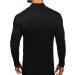 Men's Black Mock Turtleneck Long Sleeve T-Shirt - Large | Lightweight Stretch Undershirt - Buy Online on GoSupps.com