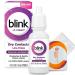 Blink-N-Clean Lens Drops Blink Eye Drops for Contact Lenses 15 ml Cleans & Moisturizes for Soft & RGP Lens Wearers Bundled with 1 Tea Tree Oil Eyelid/Eyelash Wipe 1 Pack (15ml)