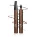 New Magic Eyebrow Pencil 3D Waterproof Microblading Eyebrow Pencil Contouring Pen 4 Tipped Precise Brow Pen Fine Stroke Microblading Eyebrow Pencil Creates Natural Makeup Effect (Dark Brown)
