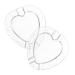 OFFSCH 2 Sets Heart Shaped Tomato Mold Tomatoes Novel Shaping Adorable Fruit Cucumber Plastic Vegetable