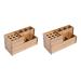 Minkissy 2st scissor socket hairdressing frame frame requirement hairdressing salon Storage case scissor frame Kamm storage box Storing box Hair shear stalls wooden