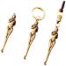 Car Decor Car Decor 3pcs Ear Wax Removal Tool Set Adult Ear Picks Mini Pendant Godness Ear Pickers Brass Earwax Remover Ear for Adult Ear Cleaner Ear Cleaner