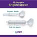 SP Ableware Angled Spoon with Built-Up Handle - White Plastic (746460001) | Right Hand Only - Buy Online on GoSupps.com