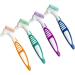 10 Pack Double-Sided Denture Cleaning Brushes - Multilayer False Teeth Brush Set (Multi-Colored) | International Shipping Available - Buy Online on GoSupps.com