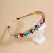 Wiwpar Thin Rhinestone Headband for Women - Colorful Elastic Vintage Hair Hoop Accessories - Buy Online on GoSupps.com