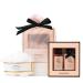 Ki.mirica "Nothing But Love Duo" Potli gift set | Fragnance of Gardenia and Night Blooming Jasmine | Perfect Valentines gift set | Contains Shower gel Body Lotion Loofah and Resuable Potli