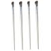 BIUDECO 4pcs Nose Shadow Brush Makeup Accessory Brow Brush Angled Eye Smudge Brush Angled Liner Brush Alloy