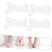 4pcs Big Toe Splitter Nursing Clip Board Socket Tool Household Tools Bunion Splint Bunion Cushion Sleeves Toe Strap Reusable Toe Straps Hammer Toe Strap Transparent 23.5x2.3cm - Buy Online on GoSupps.com