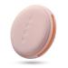 Silicone Powder Puff Case Makeup Powder Puff Holder for Travel BPA Free & Easy to Clean (Round pink)