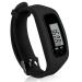 Bomxy Fitness Tracker Watch ,Simply Operation Walking Running Pedometer with Calorie Burning and Steps Counting Easy use Step Tracker Black-577ka
