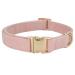 Yudote ultra -like dog collar natural cotton cord for medium dogs with sensitive skin dusty pink m (1 -pack) dusty pink