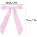 2 Pack Hair Bows for Women Pink Bow Hair Clips French Barrette with Long Silky Satin Hair Ribbons for Women Girls(Light Pink) - Buy Online on GoSupps.com