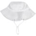 LACOFIA Toddler Baby Sun Hat | Unisex Kids Summer Bucket Hat with Wide Brim | Adjustable | 3-7 Years | White - Buy Online on GoSupps.com