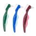 Gleavi 3st double-headed false toothbrush Tool cleaner dental care tool prosthesis cleaning brush prosthesis toothbrush prosthesis brush prosthesis bush brush adhesive bristle dentures