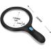 Magnifying Glass Led Magnifier 1.8X 5X Illuminated Magnifier Handheld with 12 Led Lights Reading Magnifying Glass Double Glass Lens for Seniors Read Coins Stamps Map  - Buy Online on GoSupps.com