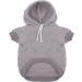 Izefia Dog Hooded Sweater - Cozy Cotton Jacket for Small & Medium Dogs | Warm Pet Clothing in Gray - Buy Online on GoSupps.com