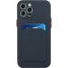 Buy Tivenfezk Nadoli Ultra Thin Silicone Case for iPhone 15 Pro - Shockproof Scratch-Resistant Wallet TPU Cover with Card Holder - Dark Blue - Buy Online on GoSupps.com