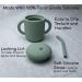 Jane and Kate 2-Pack Food Grade Silicone Training Cup and Straw | 5oz Spill Proof - 6 Months+ | Green & Blue - Buy Online on GoSupps.com