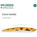 MR.GREEN Curve Handle Eyebrows Tweezers - Professional Stainless Steel Beauty Clip for Fine Hair Removal in Light Yellow - Buy Online on GoSupps.com