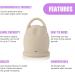 Buy MineUp Menstrual Cup Set - Medical Silicone Period Cup for Active Women | Beige Size S - Buy Online on GoSupps.com