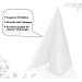 Adorfine 60 High-Quality 40x40 cm White Disposable Napkins | 100% Cellulose Decorative Tissues for Weddings Parties Birthdays & Festivals - Buy Online on GoSupps.com