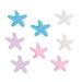 Naisefei Seestern hair clips 8 pieces of sea sears hair clipping hair Accessories shell headgear hair clip glittering hair crocodile clamp sequin hairpins for children girls