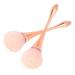 hugttt 2 Pcs Large Mineral Powder Brush Bronzer Kabuki Makeup Brush Soft Fluffy Foundation Brush Professional Powder Brush and Blush Brush for Daily Makeup Rose Gold