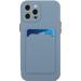 Buy Tivenfezk Nadoli Ultra Thin Silicone Case for iPhone 15 Pro Max - Shockproof Scratch-Resistant TPU Wallet Cover with Credit Card Holder - Gray - Buy Online on GoSupps.com