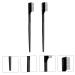 Ipetboom Eyebrow Comb & Mascara Applicator - 4 Pcs Eyelash Extension Tools | Portable Stainless Steel Eyelash Brush & Curler - Black - Buy Online on GoSupps.com