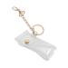 GALPADA 3 Pcs Transparent Lipstick Case Lipstick Cover Keyring Pvc Keyring Fashion Leather Key Chain Simple Lipstick Cover Elegant Key Ring Creative Keychian Lipstick Case Keyring