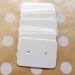 200 PCS Earring Display Cards White Paper Earrings Tags  1.10 x 1.57 Ear Stud Earring Card for Handmade Earrings  Studs Selling and Small Jewelries (White) 1.10 X 1.57 White