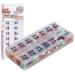 Ezy Dose Weekly AM/PM Pill Organizer - Medium Size, 7-Day Vitamin & Medicine Box - 2 Daily Compartments - Buy Online on GoSupps.com