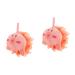 FOMIYES 2pcs Cartoon Bath Ball Bath mesh Pouf Kids Body loofahs Cute loofah Flat Body Scrubber Sticks to Wall Bath loofah Bath Shower Cleaning Supplies Portable Baby