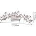 FRCOLOR Rhinestone Alloy Hair Comb Bridal Hair Comb Bridal Flower Hair Comb Rhinestone Headpiece Rhinestone Hair Accessories Wedding Headpiece Wedding Headdress Wedding Flower Hair Comb - Buy Online on GoSupps.com