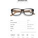 FREAZE Wood Reading Glasses - Anti Blue Light Computer Glasses for Men & Women | Fashionable Striped Temple PC Frames | +2.0 Strength - Buy Online on GoSupps.com