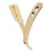 Premium Stainless Steel Face Razor & Neck Cutter - Foldable Manual Beard Knife Holder (Single Blade Straight Edge) - Buy Online on GoSupps.com