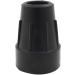 Pair of Genuine Ossenberg 20mm Heavy Duty Black Crutch/Walking Stick Tips - Premium Quality Ferules - Buy Online on GoSupps.com