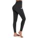 OUGES Women's High Waist Sports Leggings - Opaque Yoga Pants with Pockets | Black Gym Wear for Fitness & Exercise - Buy Online on GoSupps.com