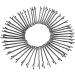 Benoon Black Jumbo Bobby Hairpins - 60 Metal Wave-Shaped Clips | Flat Lace Style Hairpins for Salon & Everyday Use - Buy Online on GoSupps.com