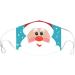 Funny 3D Santa Claus Face Mask with Beard | Washable Fabric Scarf | Christmas Mouth & Nose Protection - Buy Online on GoSupps.com