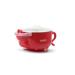 Neno Thermal Children's Tableware Set - Baby Feeding Containers Fork and Suction Bowls in Mucca Red | 200ml Silicone Bottle | Safe & Non-Slip - Buy Online on GoSupps.com
