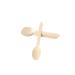 EnvoWise | Disposable Wooden Spoons 100pcs/320pcs/1000pcs Pack 6.3" Length | All Natural Eco-Friendly Birchwood Utensils Biodegradable Compostable Wood Cutlery (100 Spoons)