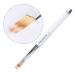 MUOBOFU 2pcs Ombre Nail Brushes Kolinsky Bristles Rhinestone Handle - Professional Gradient Manicure Tools for DIY Home Salon, Acrylic Painting & Halloween Designs - Black & White - Buy Online on GoSupps.com