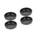 4 pcs Dipping Seasoning Household Tableware Supplies Kitchen Serving Melamine Containers re-usable 9X9X2.4CMx2pcs Blackx2pcs